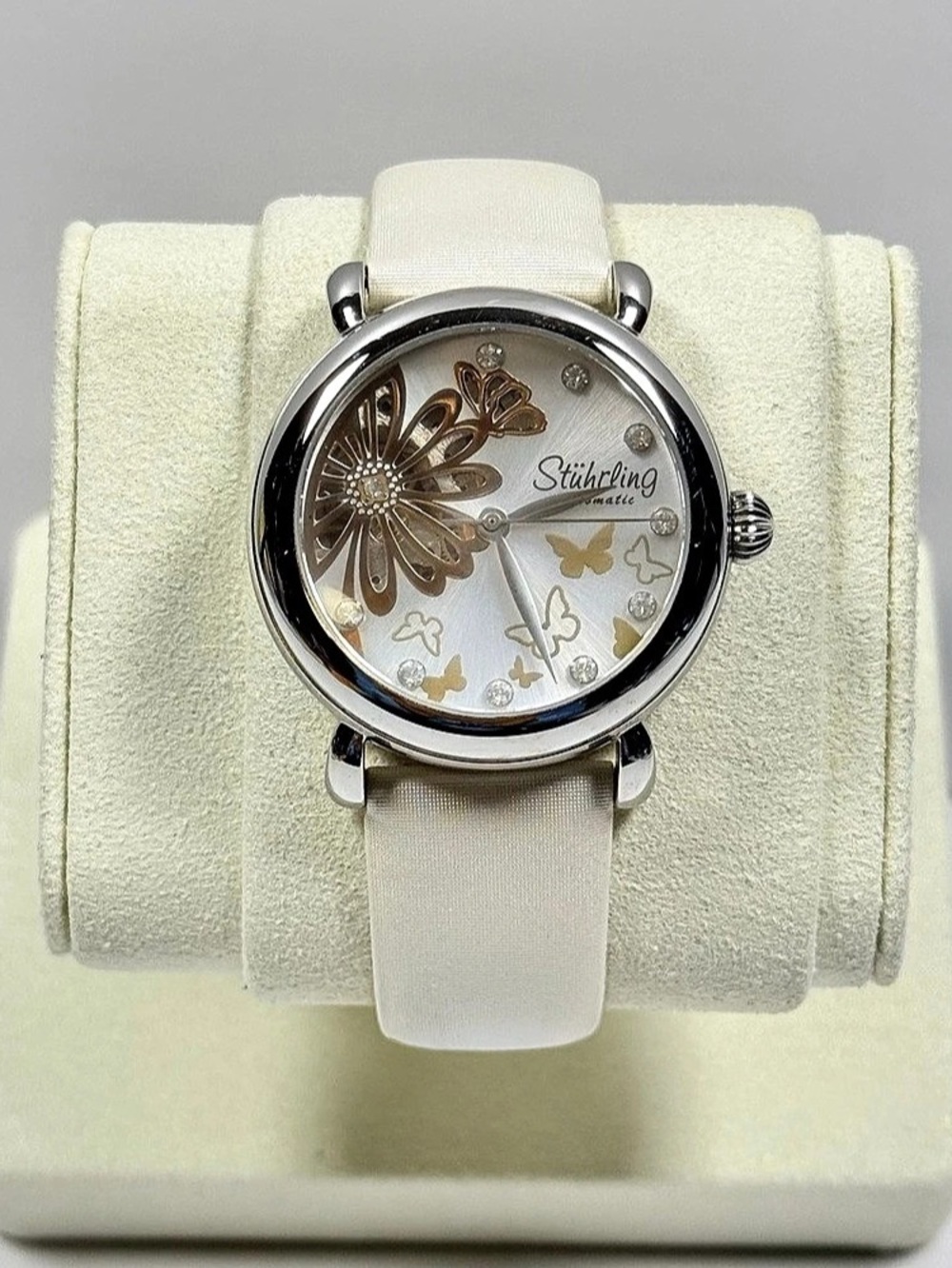 Stührling Original Automatic 90050 Automatic Watch White Silver